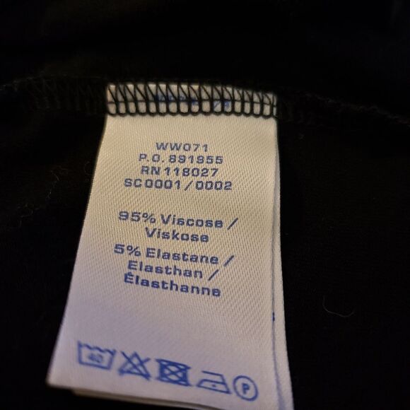 Boden Black Maxi Wrap Dress Sz 4 - Picture 7 of 8